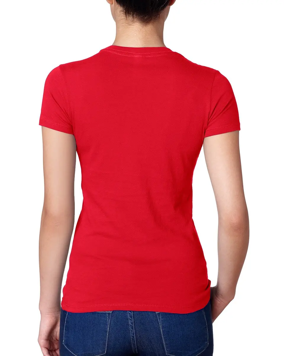 The Next Level Women's Tear Away Label T-Shirt 3XL | Regular Fit, 100% Cotton, Red - view 4