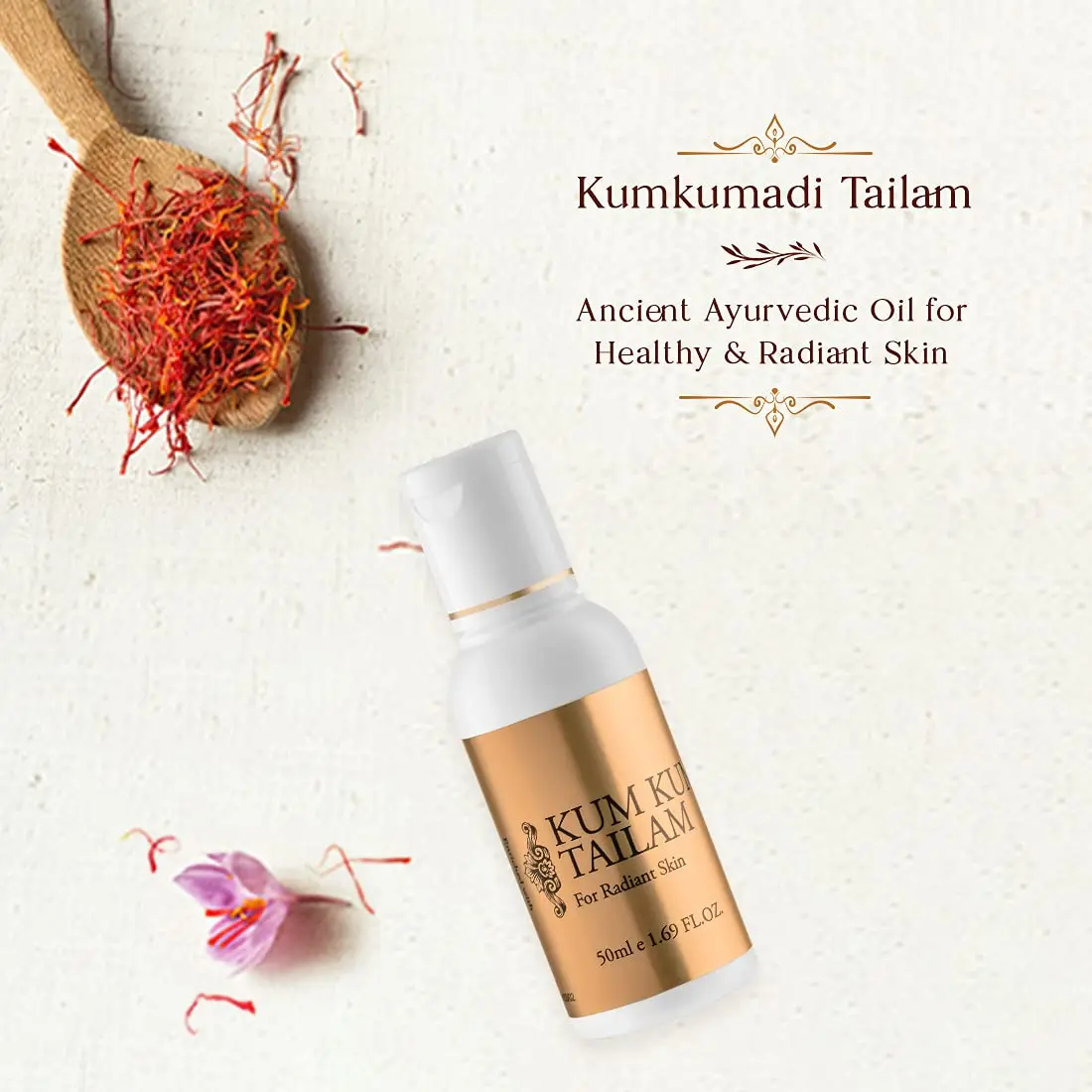 Trichup Kum Kumadi Tailam Oil for Blemishes & Scars 50 Ml Pack of 3 | Supports Skin Radiance & Scar Reduction - view 5