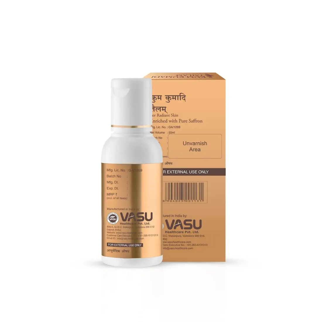 Trichup Kum Kumadi Tailam Oil for Blemishes & Scars 50 Ml Pack of 3 | Supports Skin Radiance & Scar Reduction - view 2