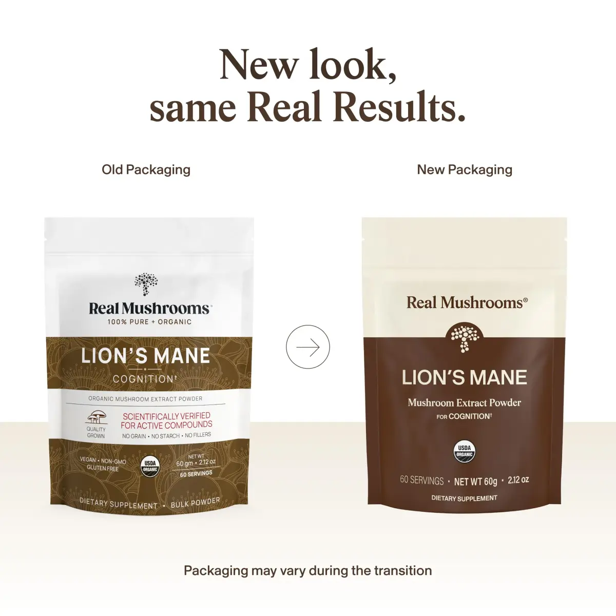 Real Mushrooms Lion's Mane Extract Powder 60 Servings | Organic Adaptogen for Focus & Clarity - view 2
