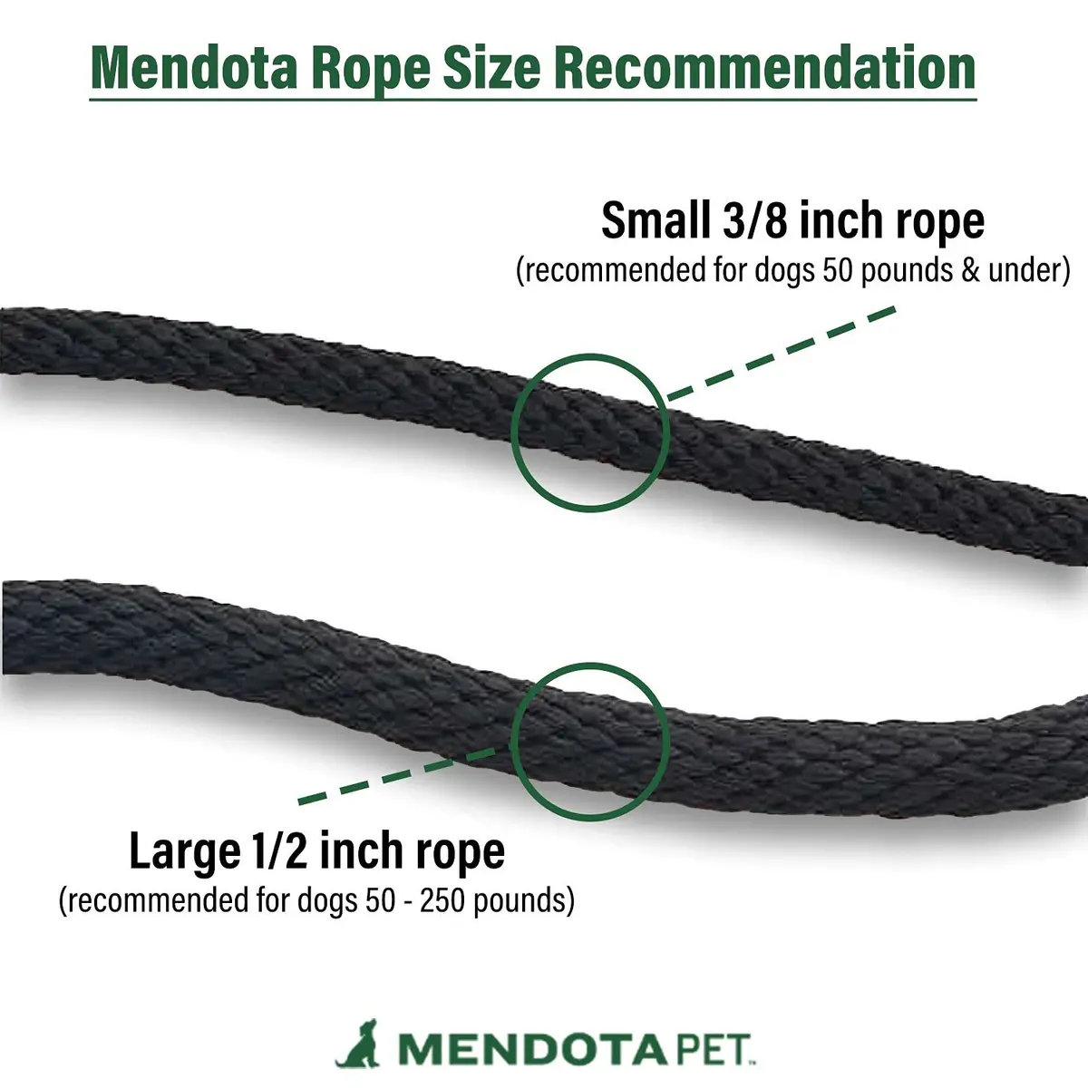 Mendota Pet Slip Leash - Dog Lead & Collar Combo - Made in The USA - Black Ice Red, 3/8 in x 6 ft | Ideal for Small/Medium Breeds - view 4