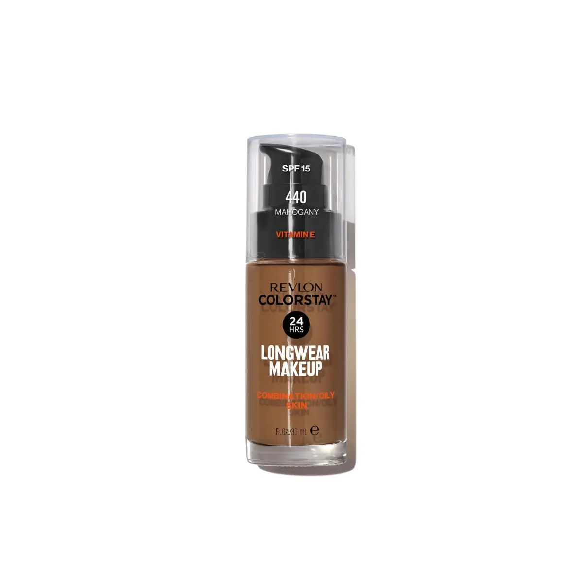 Revlon Colorstay Foundation for Combination/Oily Skin SPF 15, Mahogany, 30ml - main product image