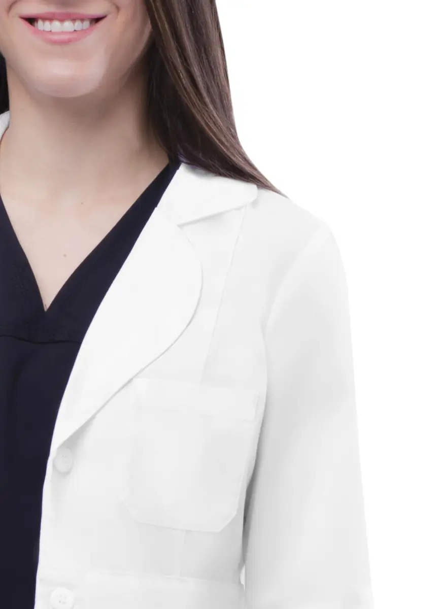ADAR Medical Uniforms Women's Lab Coat Belted 33" White 3X | Professional Medical Wear - view 5