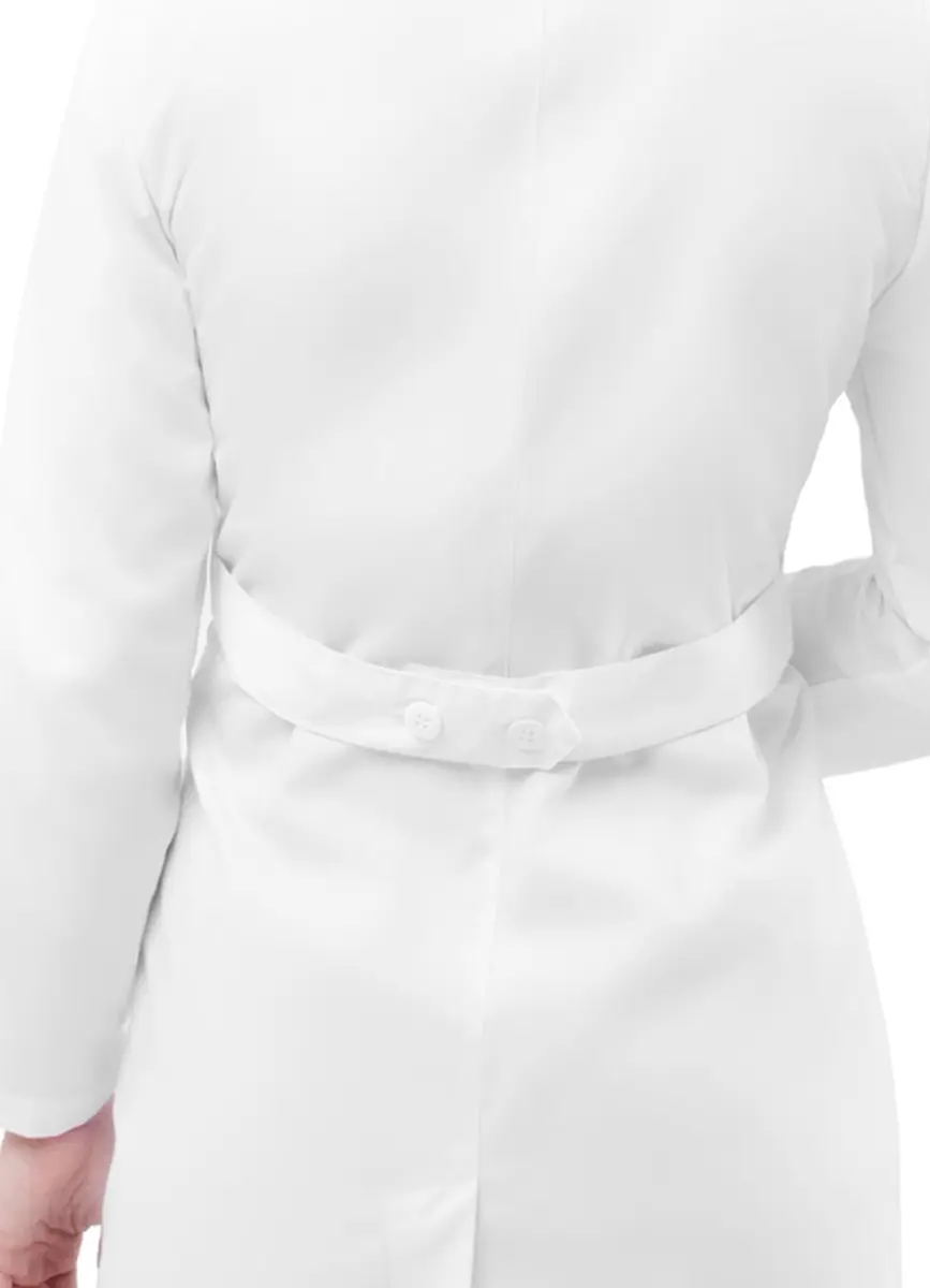 ADAR Medical Uniforms Women's Lab Coat Belted 33" White 3X | Professional Medical Wear - view 6