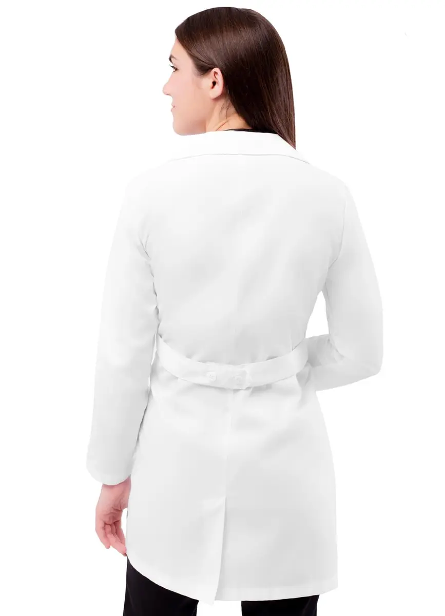 ADAR Medical Uniforms Women's Lab Coat Belted 33" White 3X | Professional Medical Wear - view 3
