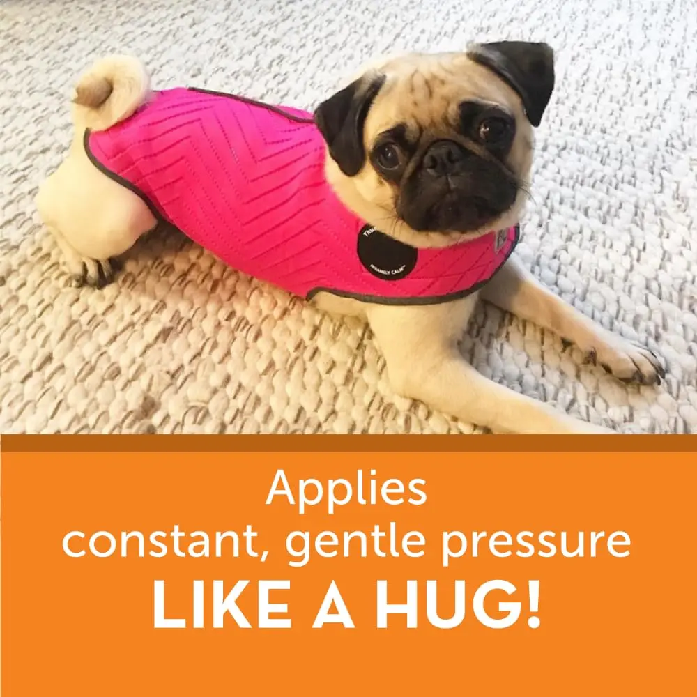 Thundershirt Dog Anxiety Vest Small Fuchsia Sport | Vet-Recommended Calming Pressure Technology - view 4