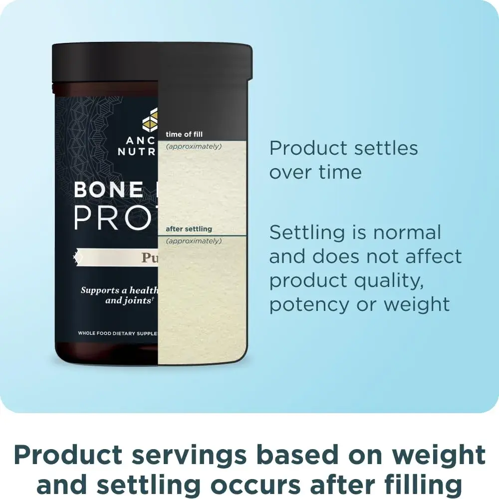 Ancient Nutrition Grass Fed Bone Broth Protein Powder 15.7oz (445g) | 20g Protein Per Serving, Supports Joints & Gut - view 9