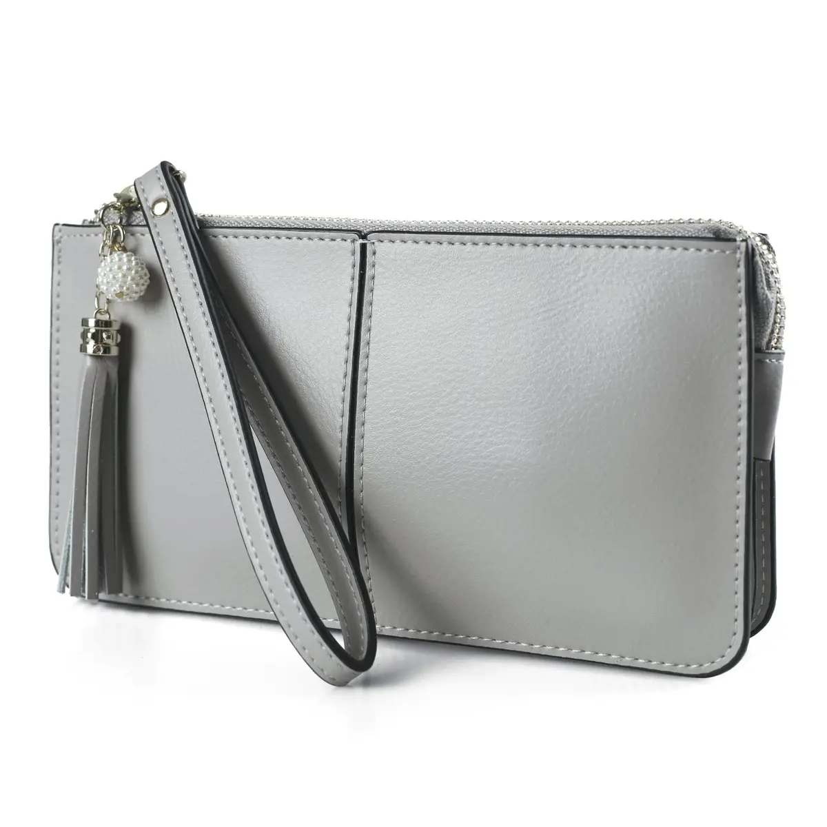 befen Genuine Leather Wristlet Clutch for Women | 21.6cm (8.5in) x 11.4cm (4.5in) x 2cm (0.8in) - main product image