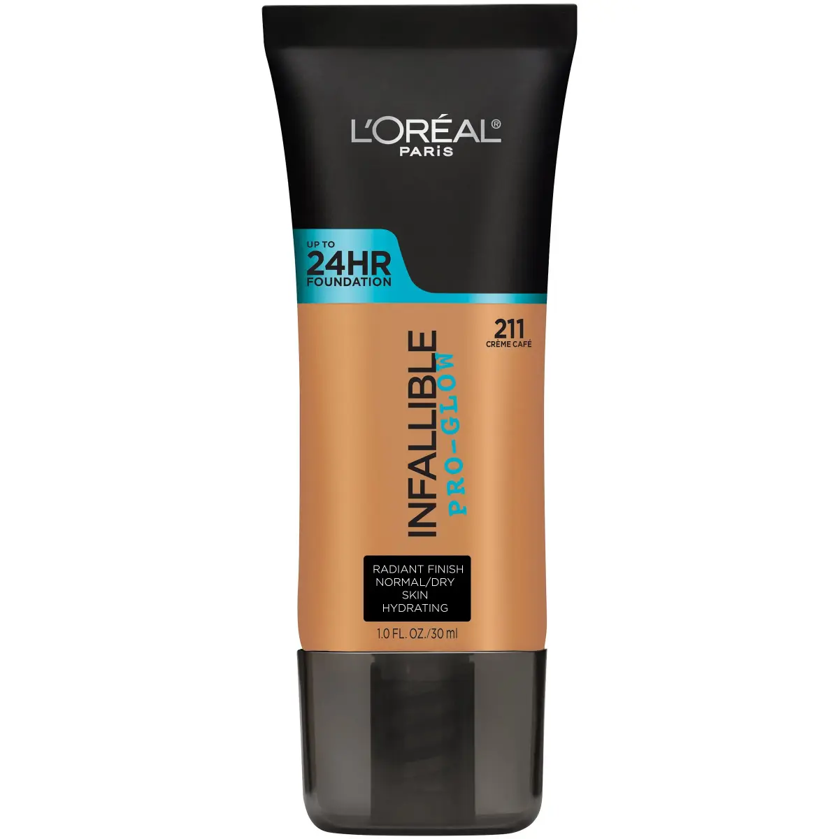 L'Oreal Paris Infallible Pro-Glow Foundation, Creme Café, Hydrating Glow Up to 24HR, 29.57ml - main product image