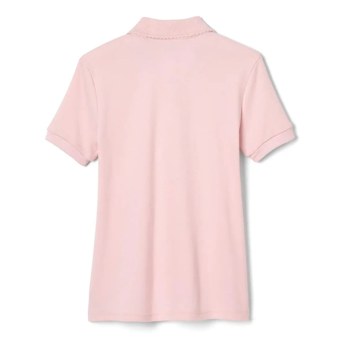 French Toast Girls' Picot Collar Polo Short Sleeve Shirt (Kids 4-5), Pink | School Uniform Style with Feminine Details - view 6