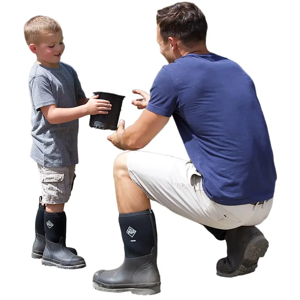 MUCK Kids' Chore Classic Boot, Black, Size 2(M) | Waterproof Rubber Boot for Active Kids - view 2