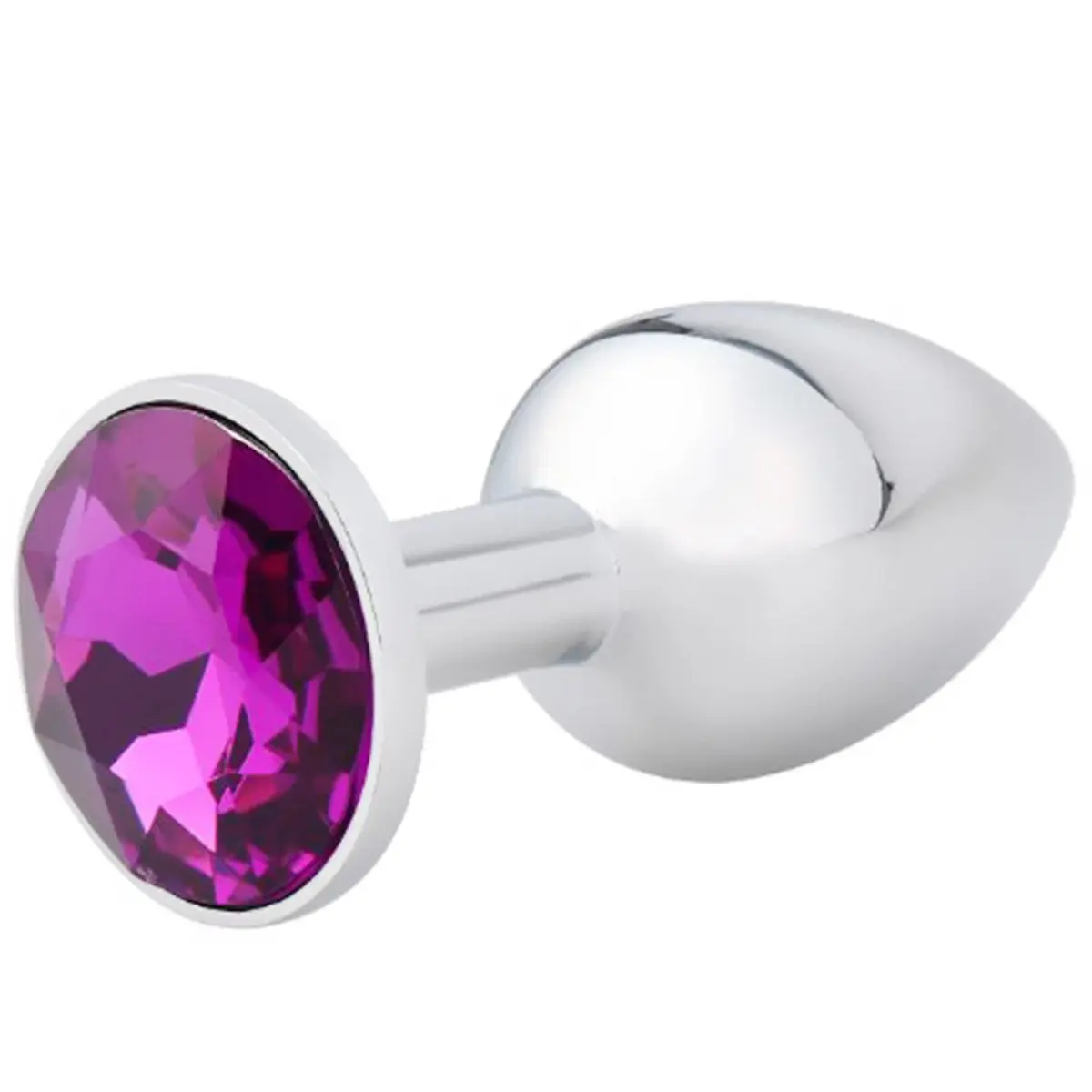 Akstore Purple 3 pcs Fetish Anal Butt Plug | Steel Jewel Design for Intimate Pleasure - view 5