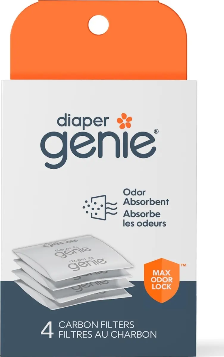 Diaper Genie Carbon Filters 4-Pack | Odour Control for Diaper Pails - main product image