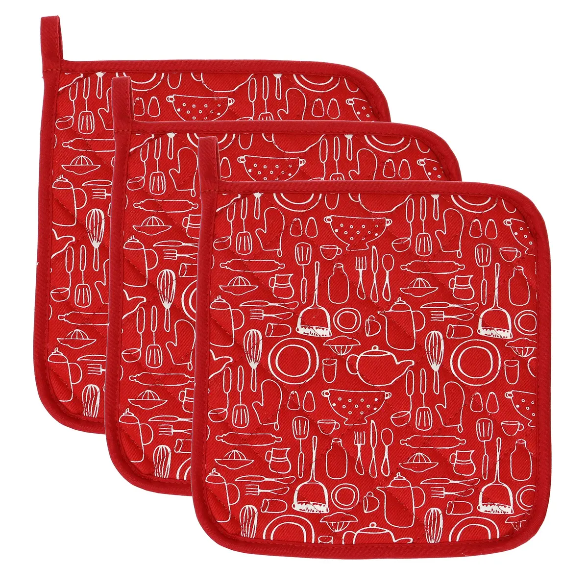 Lifaith Cotton Pot Holder Set 8x8-Inch | Heat Resistant Kitchen Accessory - main product image