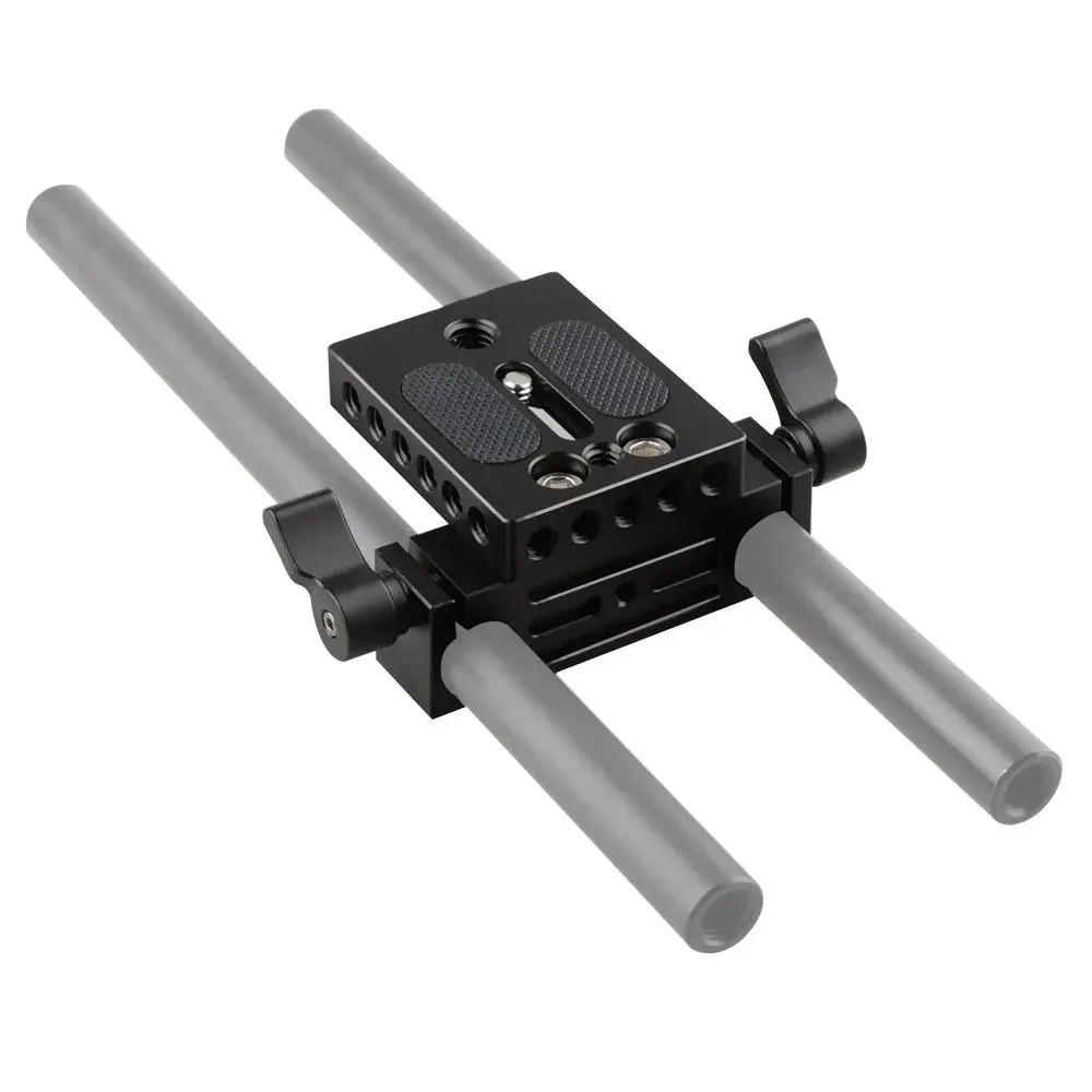 CAMVATE Camera Baseplate with 15mm Railblock & 1/4"-20 Screw | 18.3 cm (7.2 in) Length - view 5