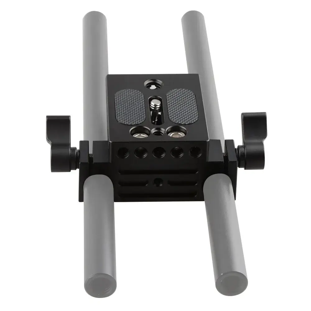 CAMVATE Camera Baseplate with 15mm Railblock & 1/4"-20 Screw | 18.3 cm (7.2 in) Length - view 6