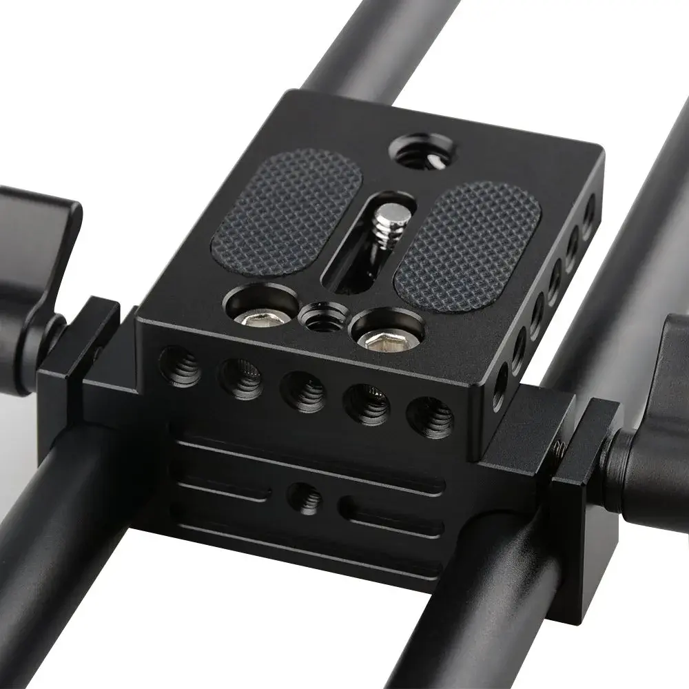 CAMVATE Camera Baseplate with 15mm Railblock & 1/4"-20 Screw | 18.3 cm (7.2 in) Length - view 3
