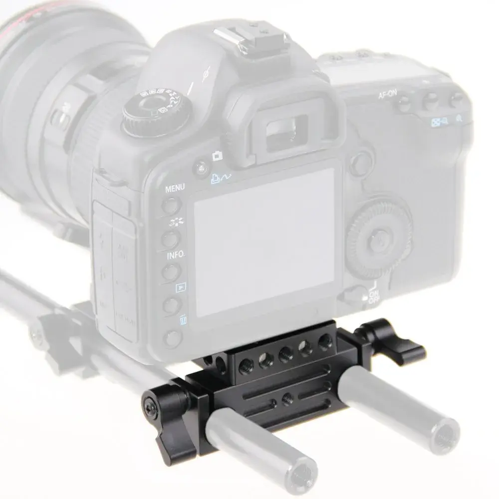 CAMVATE Camera Baseplate with 15mm Railblock & 1/4"-20 Screw | 18.3 cm (7.2 in) Length - view 4