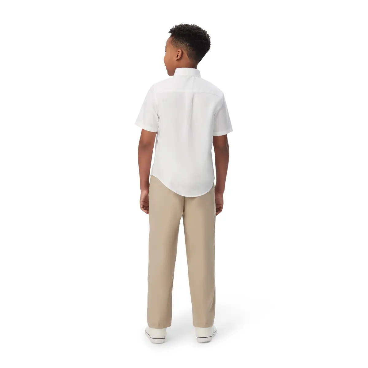French Toast Boys' Short Sleeve Oxford Dress Shirt 14 Husky | Wrinkle-Free Cotton Blend for School & Casual Wear - view 6