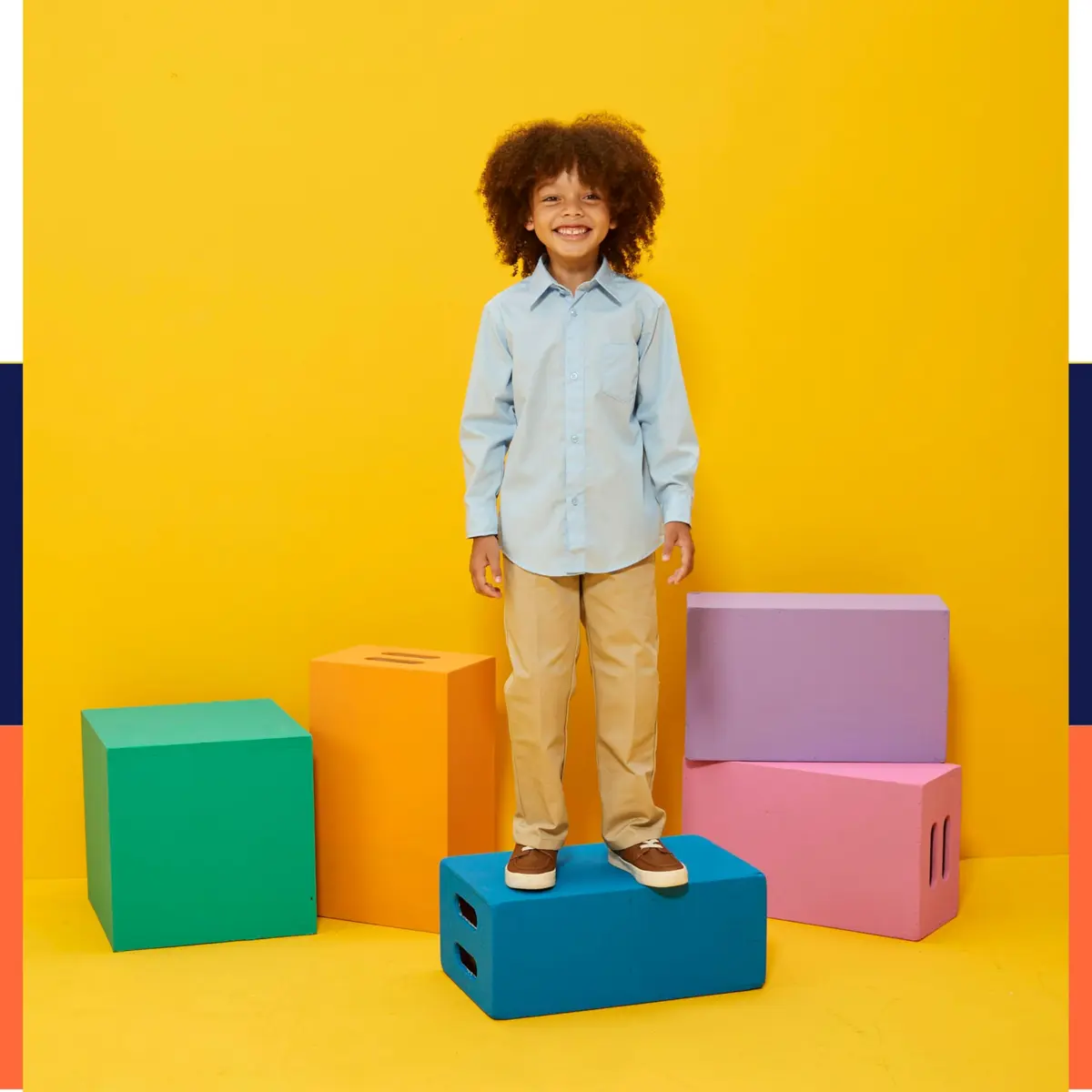French Toast Boys' Expandable Collar Button Down Dress Shirt White 18 (45ml / 1.5oz) - view 7