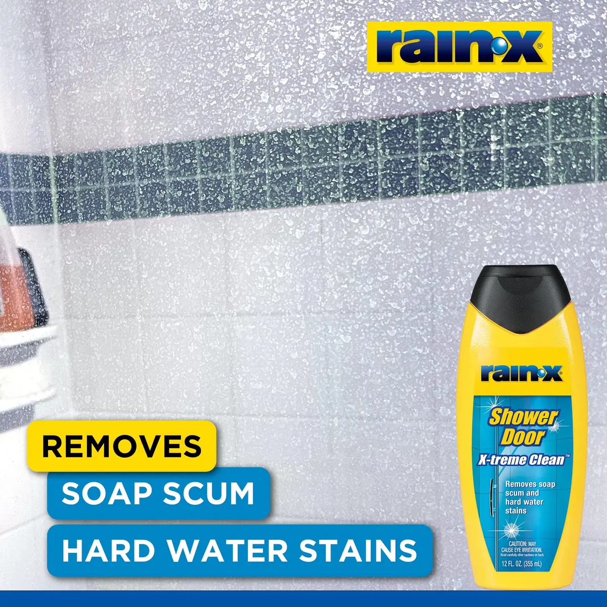 Rain-X Shower Door Cleaner 12 Fl Oz | Removes Soap Scum & Hard Water Stains - view 3