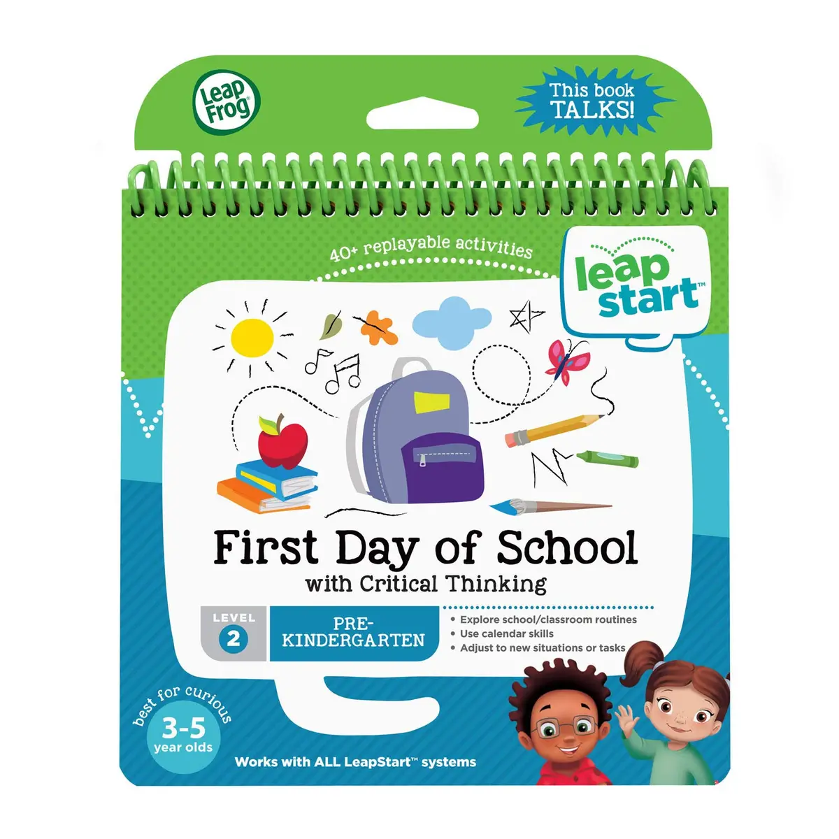 LeapFrog LeapStart First Day of School and Critical Thinking Book | Pre-Kindergarten Activity Book for School Readiness - main product image
