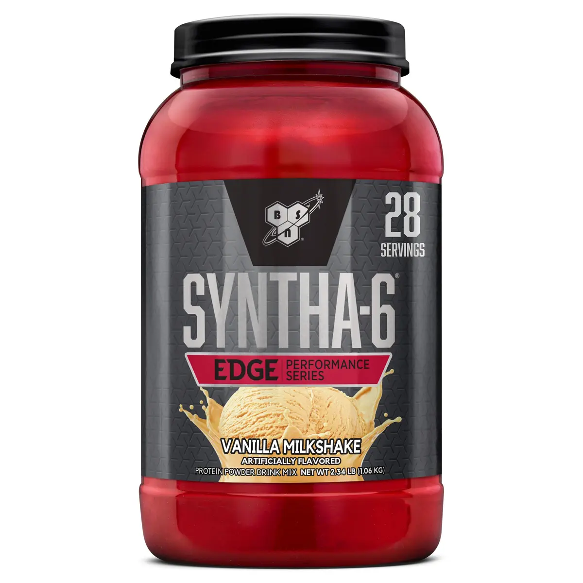 BSN Syntha-6 Edge Protein Powder Vanilla Milkshake 1.06 kg (2.34 lb) | 24g Protein Matrix for Muscle Recovery - main product image
