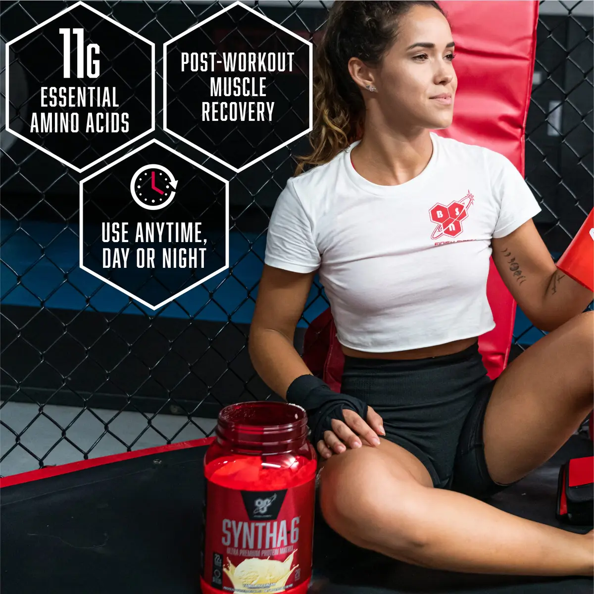 BSN Syntha-6 Edge Protein Powder Vanilla Milkshake 1.06 kg (2.34 lb) | 24g Protein Matrix for Muscle Recovery - view 5