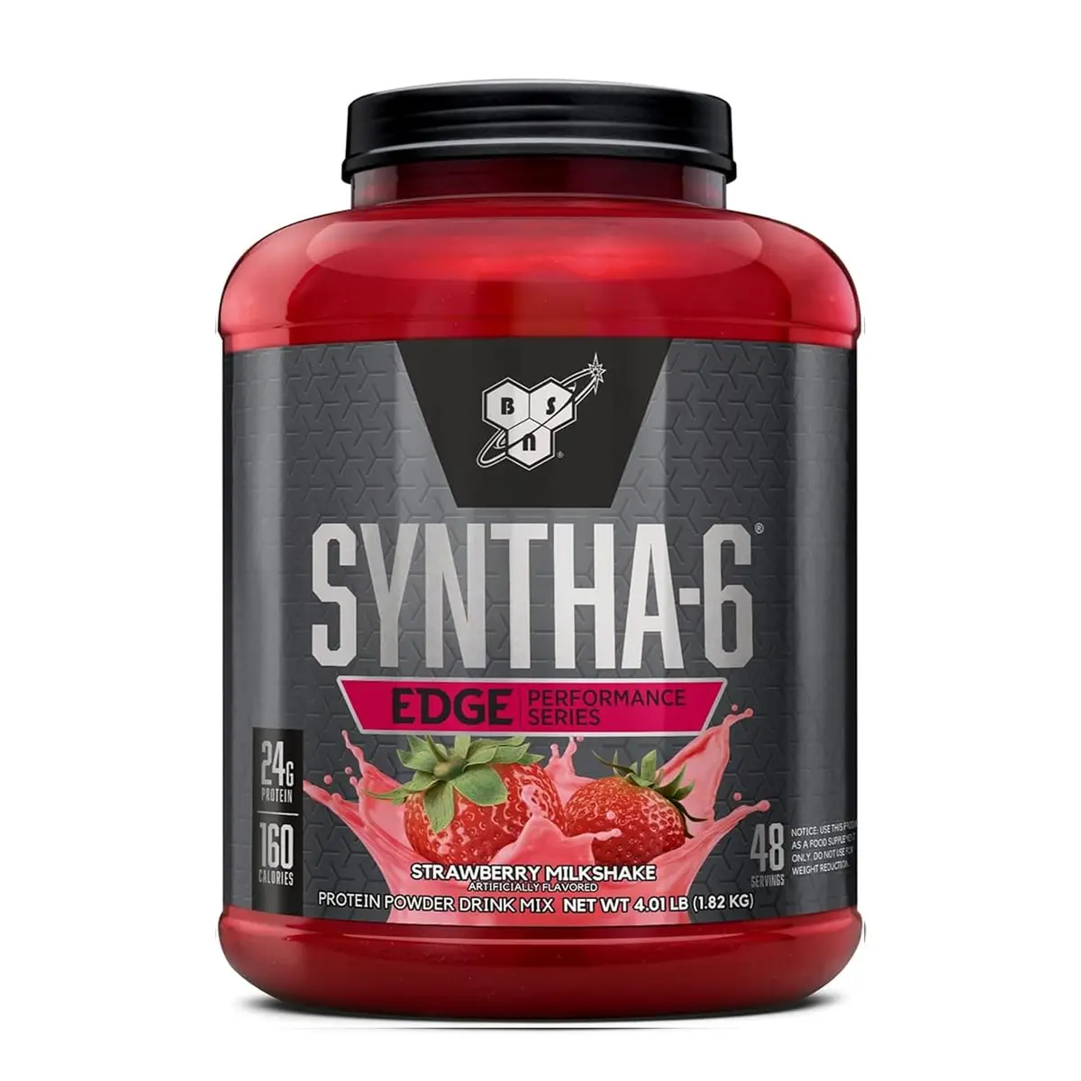 BSN SYNTHA-6 Edge Protein Powder, Strawberry Milkshake, 4.01 Pound | Low Sugar, Supports Recovery - view 4