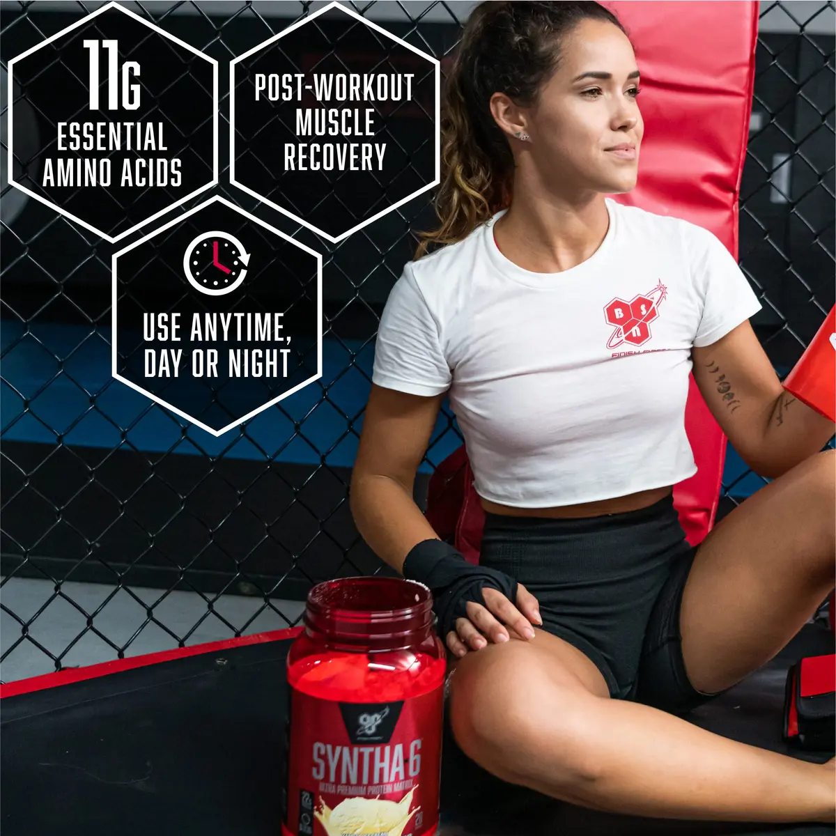 BSN Syntha-6 Edge Protein Powder Strawberry Milkshake 1.06 kg (2.34 lb) | Low Sugar, 24g Protein Matrix - view 5
