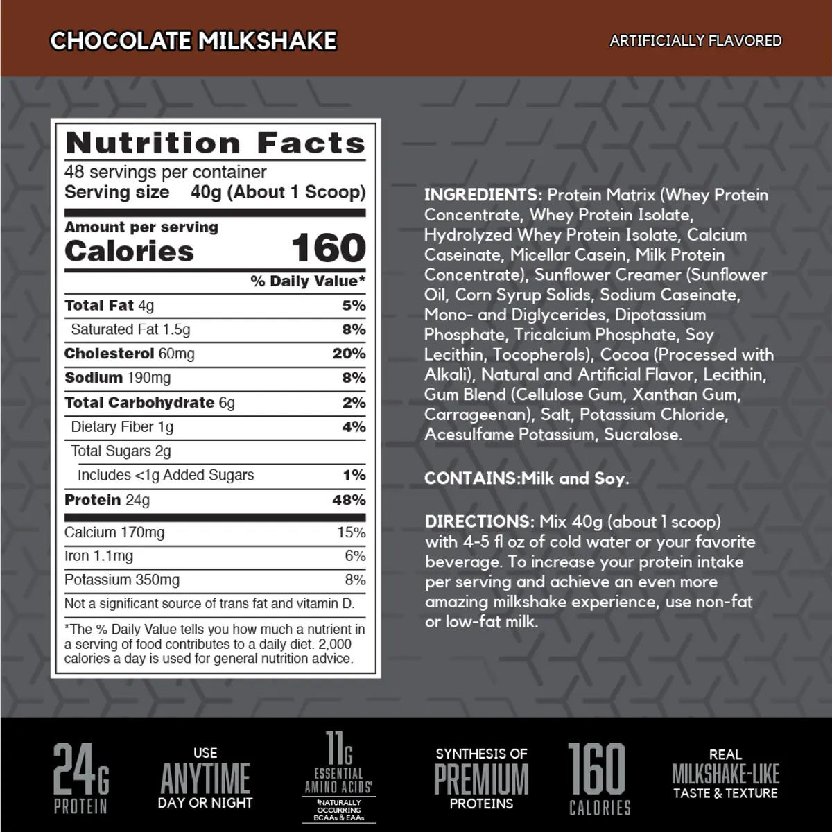 BSN Syntha-6 Edge Protein Powder Chocolate Milkshake 1.9 kg (4.23 lb) | 24g Protein Matrix for Muscle Recovery - view 3