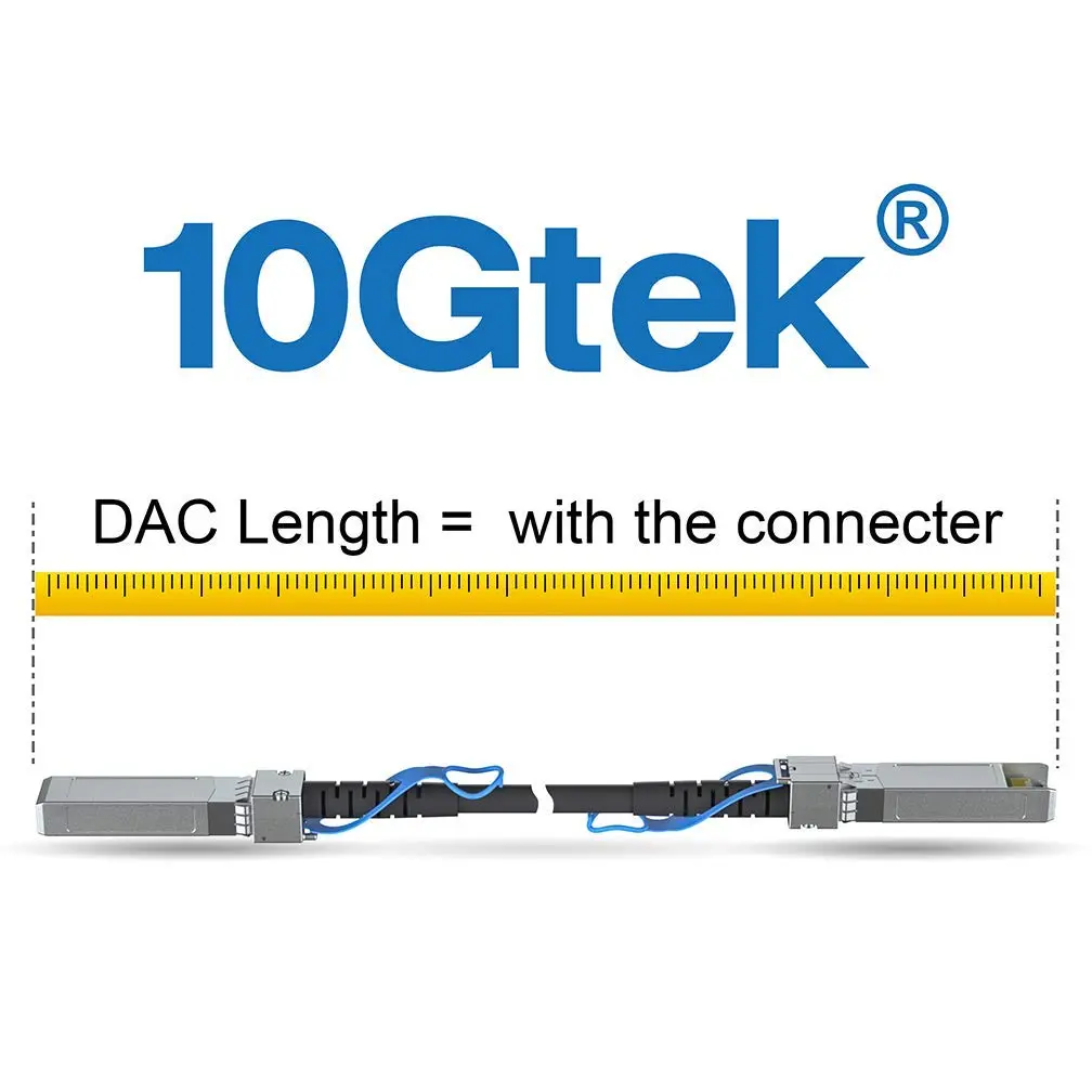 10Gtek 100G QSFP28 DAC Cable 1m (3.3ft) | Passive Copper Twinax for Cisco QSFP-100G-CU1M - view 3