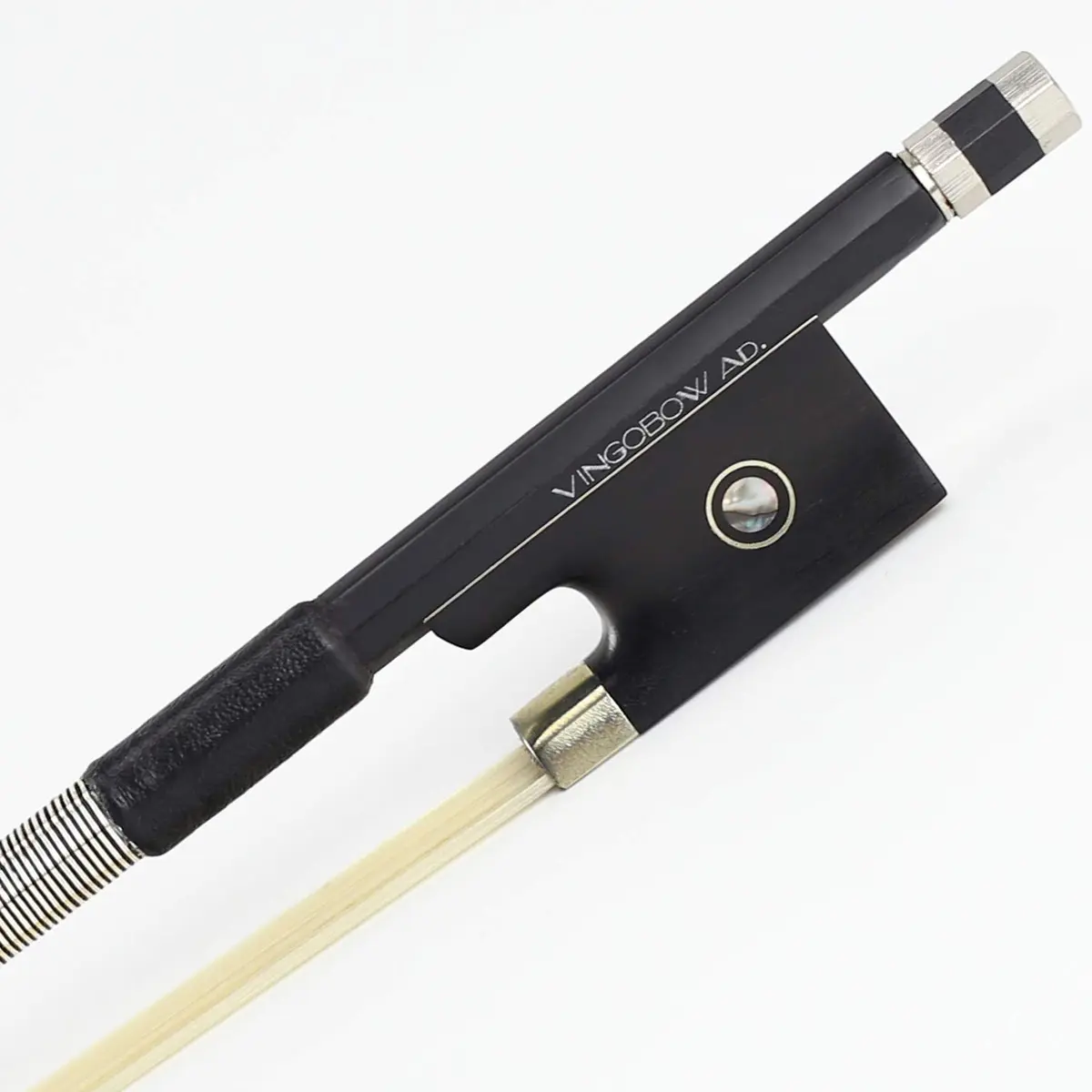 VINGOBOW 1/8 Size Carbon Fiber Violin Bow with Mongolian Horsehair | Straight Stick, Balanced Tone, 52cm (20.5in) - main product image