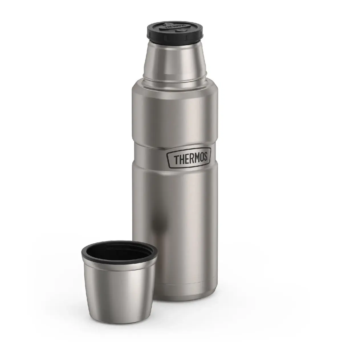 THERMOS Stainless King Compact Bottle 591ml (16 Ounce) | Keeps Drinks Hot 18 Hrs, Cold 24 Hrs - view 2