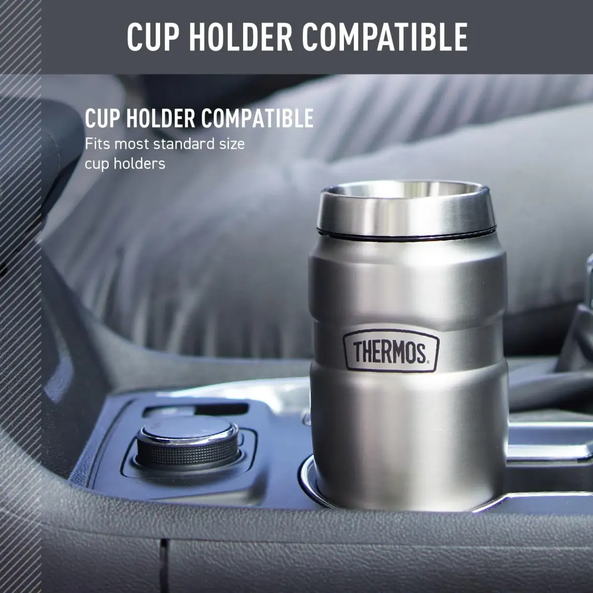 THERMOS Stainless King 16oz Travel Tumbler - Matte Steel - view 3