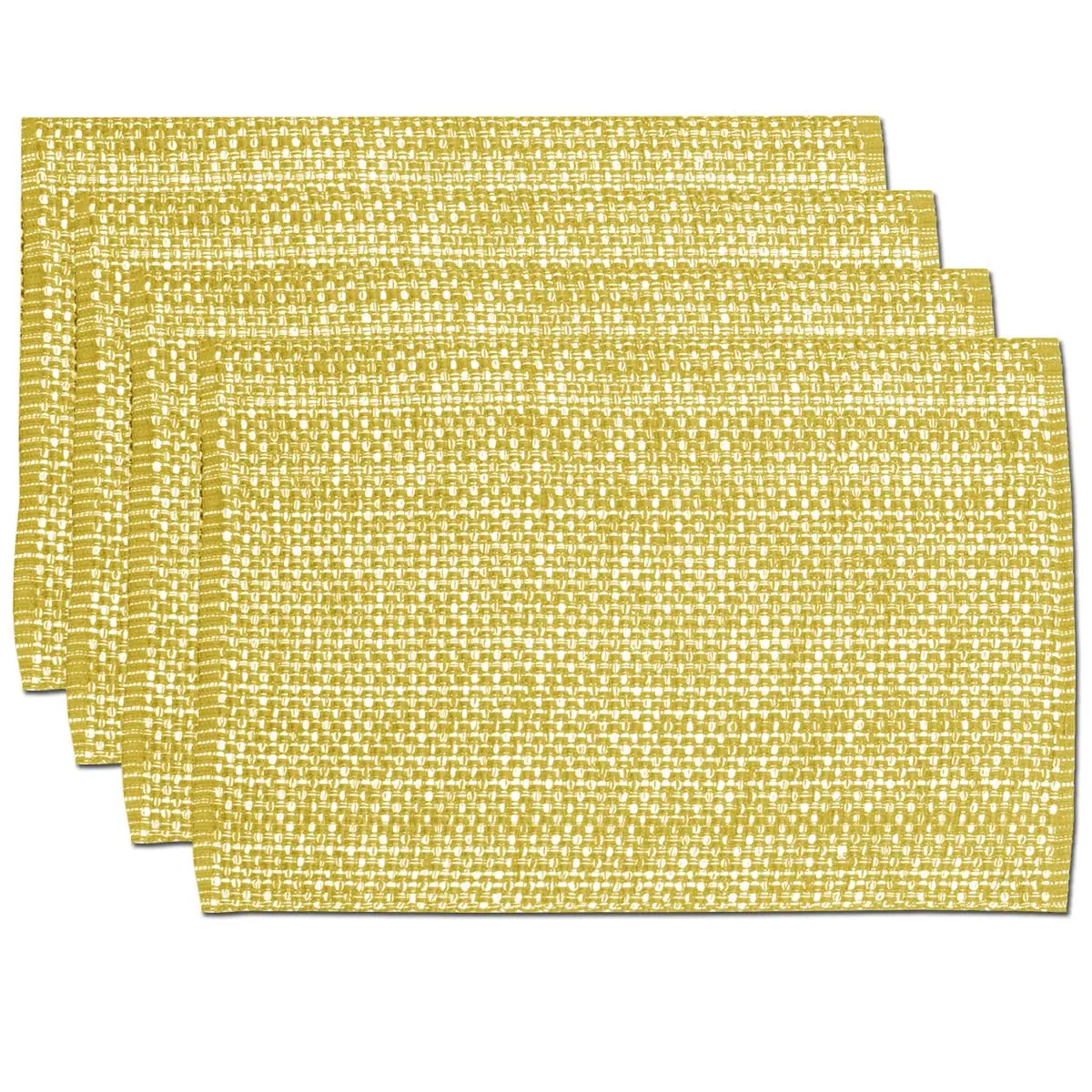 Sweet Home Collection 100% Cotton Placemats for Dining Room Rectangle 13" x 19" | Elegant Table Mat Set - main product image