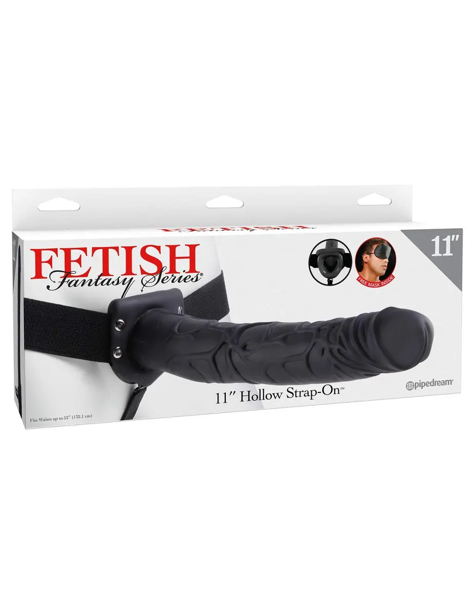 Pipedream Products Fetish Fantasy Hollow Strap On, Beige, 11 Inch | Body Safe, 1.5 Pound, Water & Silicone Compatible - view 4