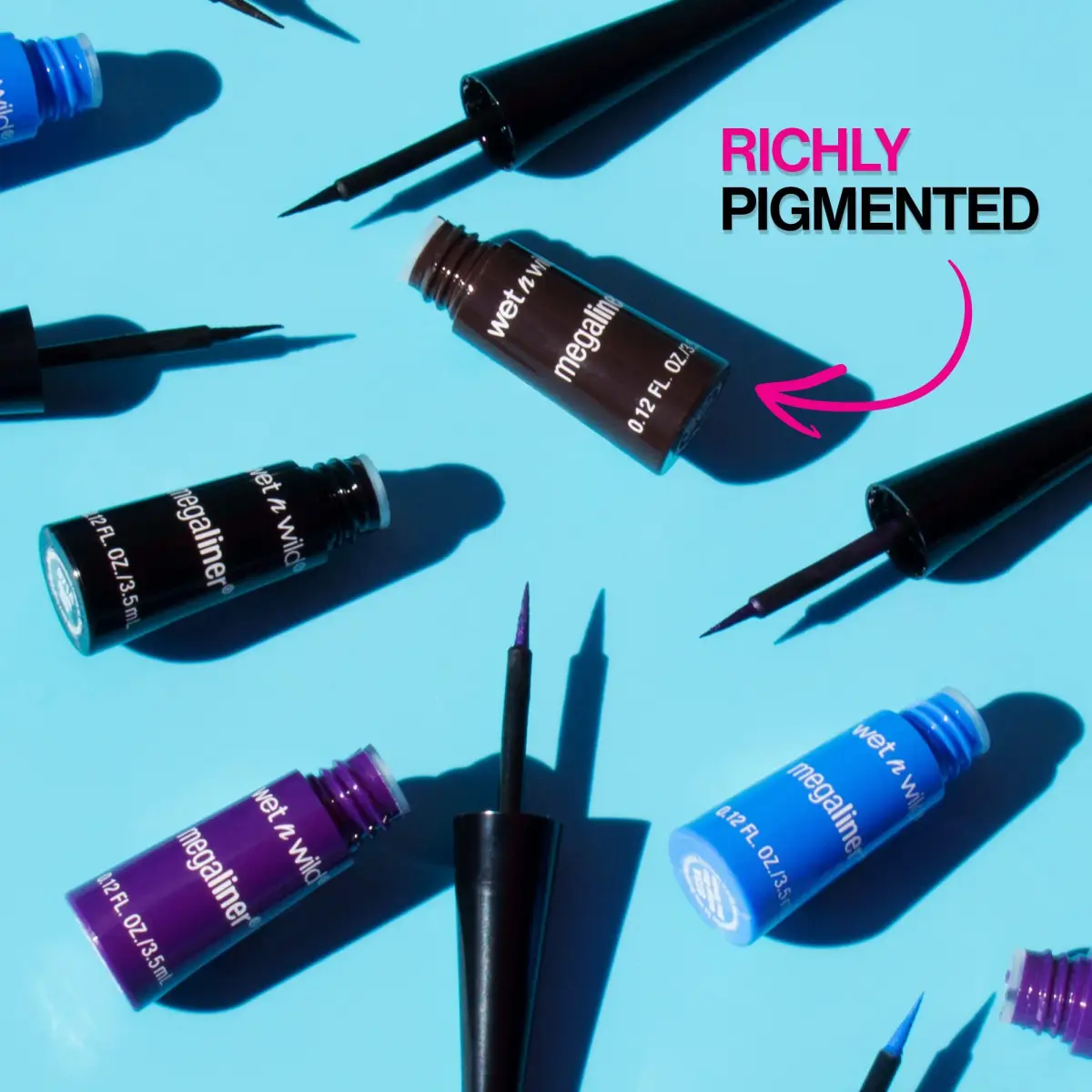 wet n wild MegaLiner Liquid Eyeliner - Electric Purple | High-Def Pigment & Fluid Formula - view 4