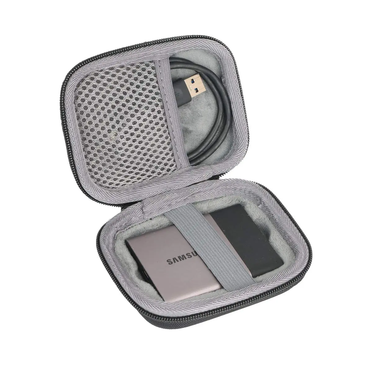 co2CREA Hard Travel Case for Samsung T3 T5 Portable SSD | Shockproof Dustproof Water-Resistant (70-120c) - view 2
