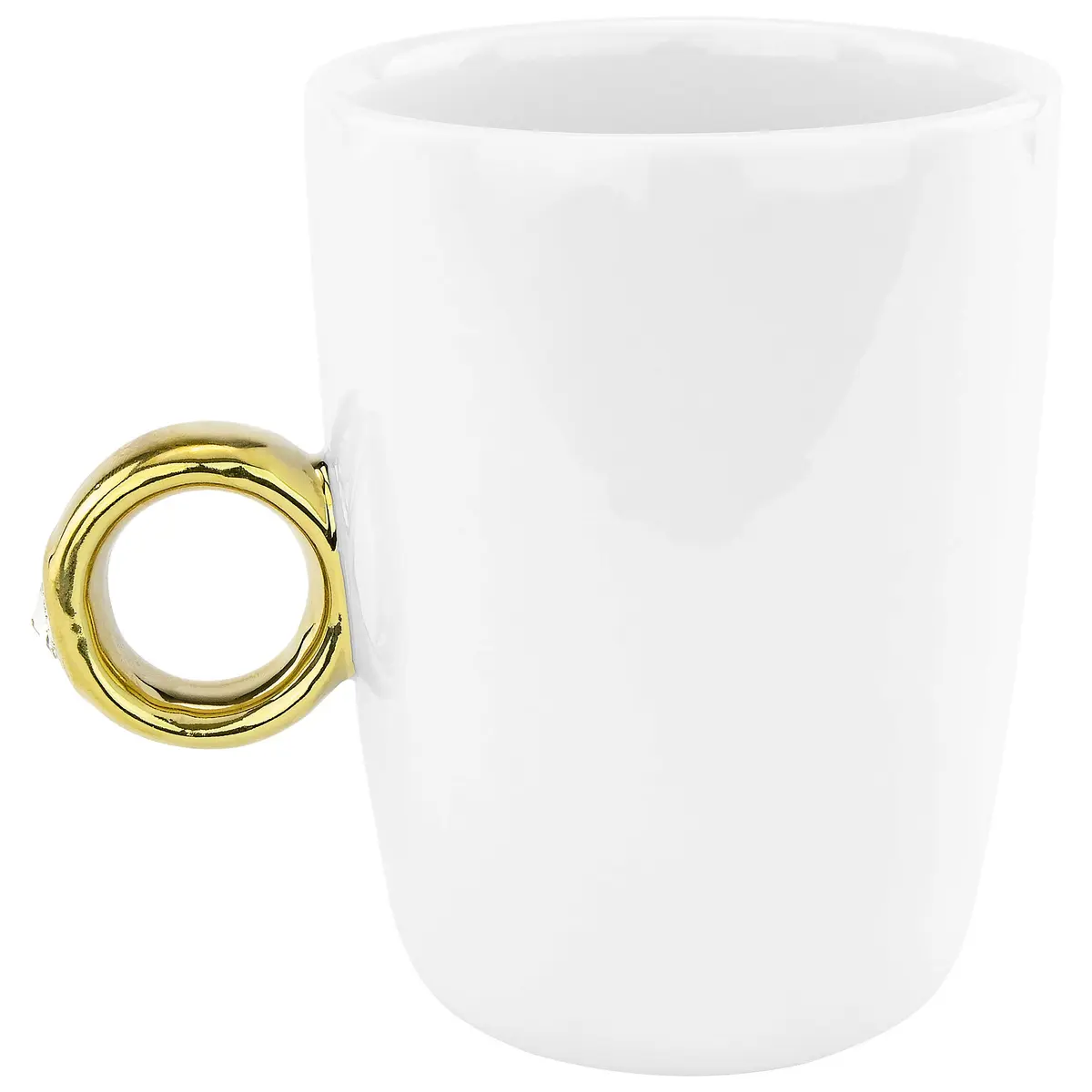 Fairly Odd Novelties Ceramic Engagement 2 Carat Ring Mug | Novelty Gag Gift for Weddings & Parties - view 3