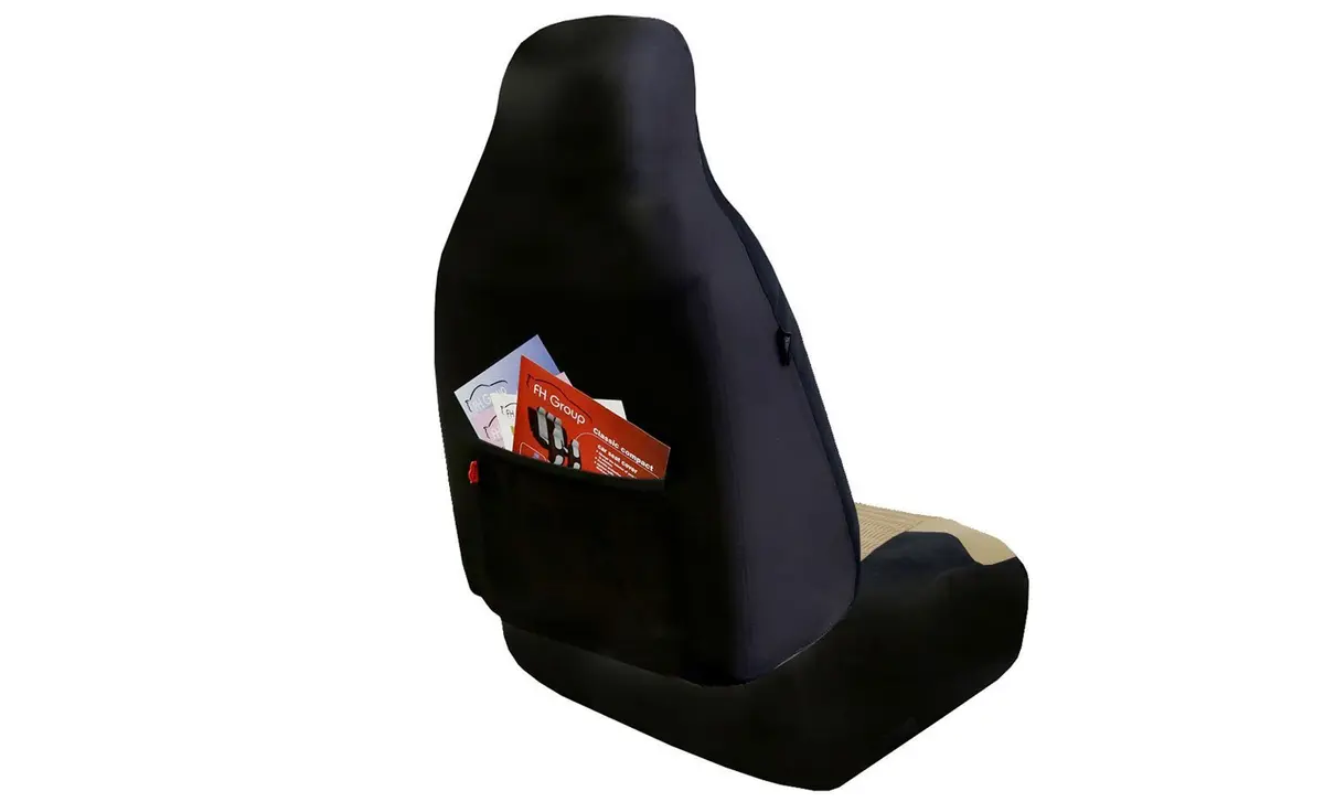 FH Group Front Set Cloth Car Seat Cover for Bucket Seats | Universal Fit & Airbag Compatible (70-120 chars) - view 4