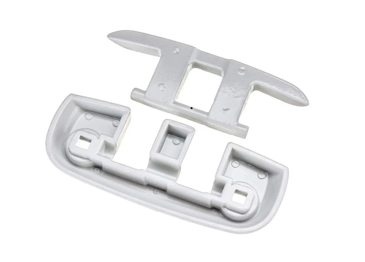 attwood 8-inch Fold-Down Dock Cleat White Marine-Grade Aluminum | Secure & Corrosion-Resistant (70-120 chars) - main product image
