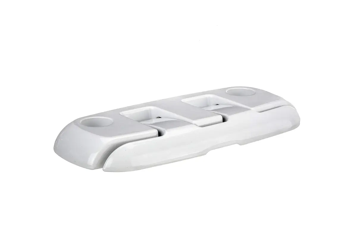 attwood 8-inch Fold-Down Dock Cleat White Marine-Grade Aluminum | Secure & Corrosion-Resistant (70-120 chars) - view 2