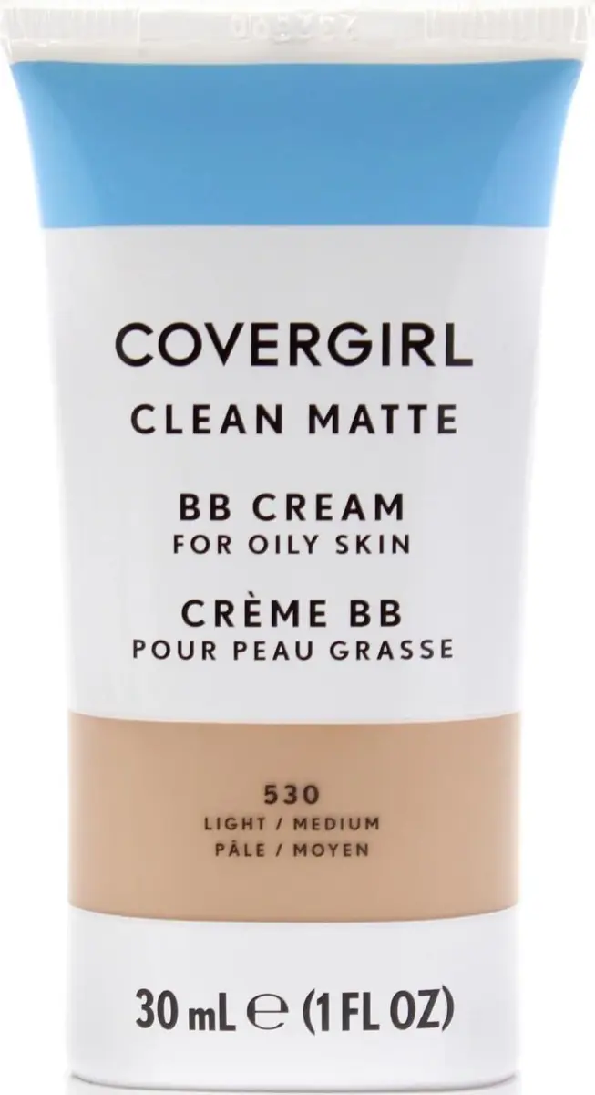 COVERGIRL Clean Matte BB Cream Light/Medium (29.57ml / 1 Fl Oz) | Oil-Free, Cruelty-Free Face Makeup - main product image