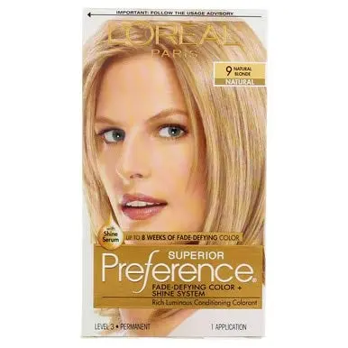 L'Oreal Paris Preference Hair Color Natural Blonde #9 2 Count | Fade-Resistant, Easy Application - view 5