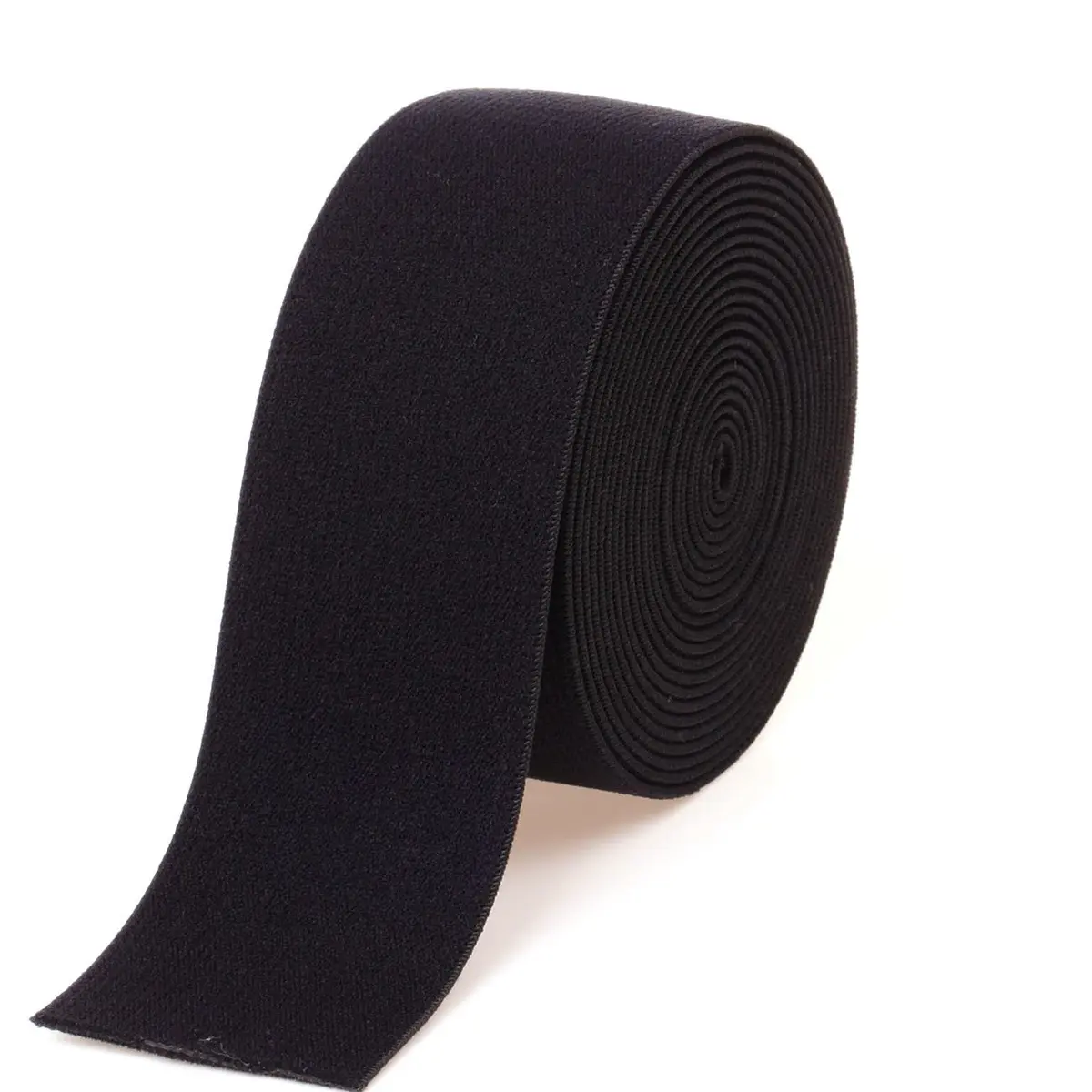 COTOWIN 1.5-inch Black Plush Elastic | Soft Comfortable Sewing Elastic for Waistbands - main product image