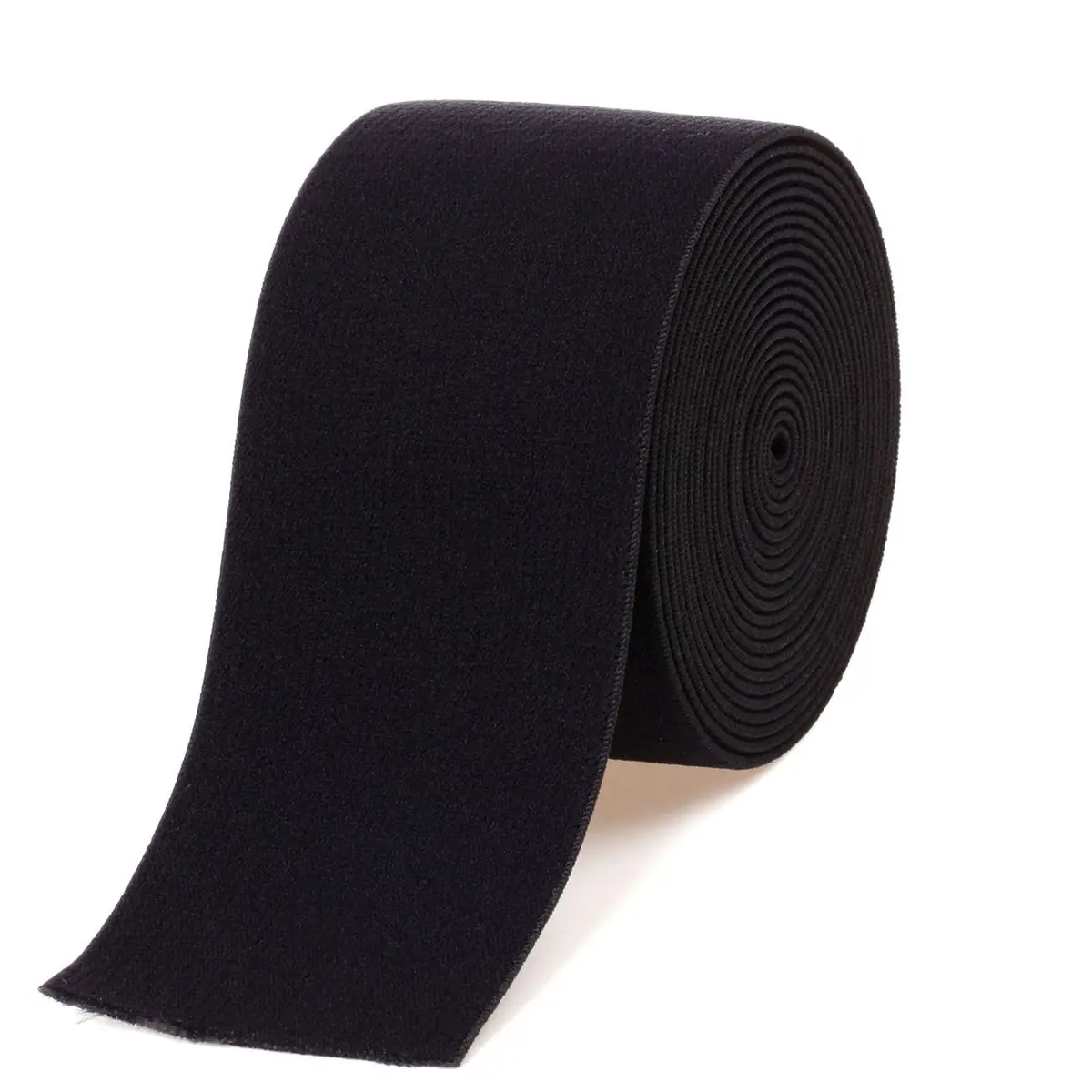 COTOWIN 2-inch Black Plush Elastic | Soft Comfortable Sewing Elastic for Waistbands - main product image