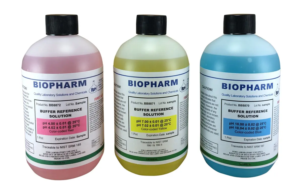 Biopharm pH Calibration Buffer 3-Pack 500 mL | NIST Calibrated, Traceable, Easy Identification - view 8