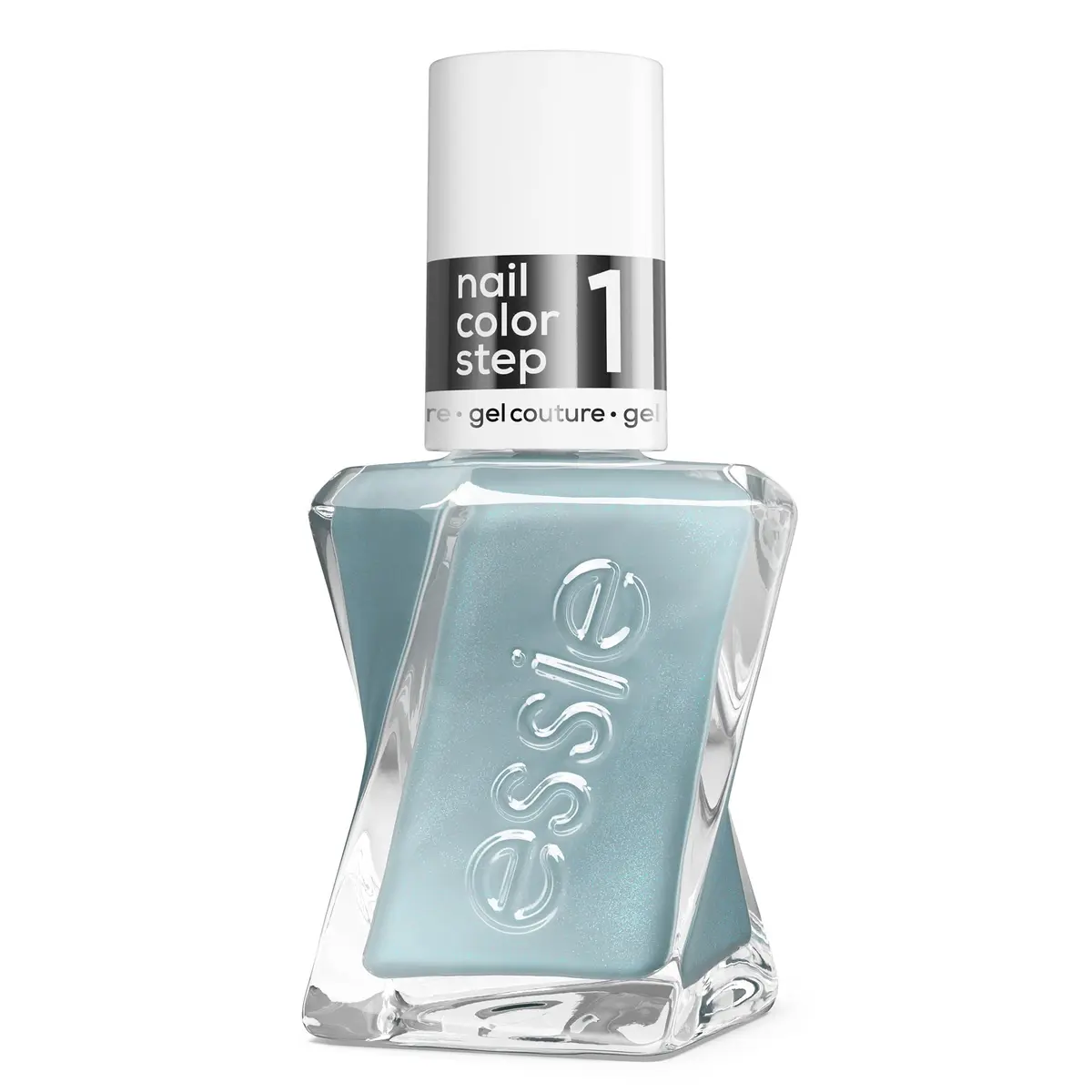 Essie Gel Couture 2-Step Longwear Nail Polish - First View, Blue | 14 Days Gel Shine - main product image