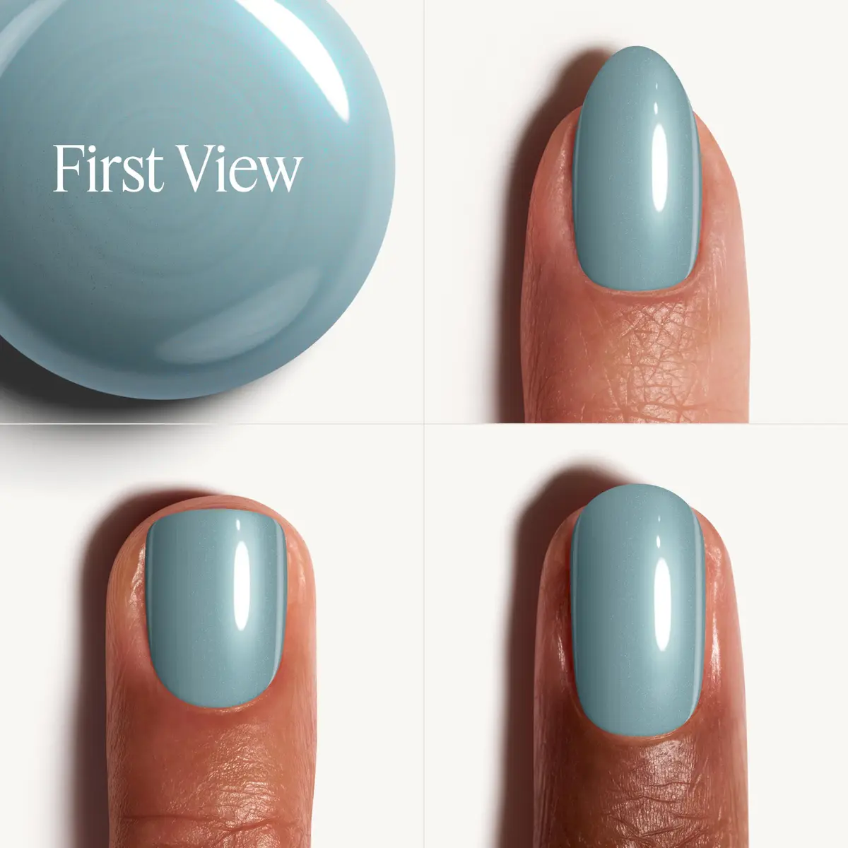 Essie Gel Couture 2-Step Longwear Nail Polish - First View, Blue | 14 Days Gel Shine - view 2